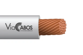Cabo de Silicone Unipolar Cabo para alta temperatura com condutor flexível de cobre e isolação branca